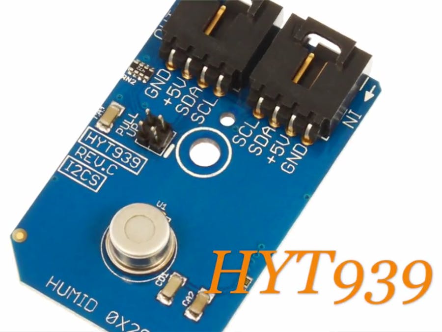 Humidity Measurement Using HYT939 and Arduino Nano
