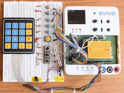 Scientific Calculator on Evive (powered by Arduino MEGA)