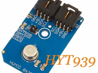 Humidity Measurement Using HYT939 and Particle Photon