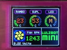 LulzBot Mini: Arduino Temp Monitor/Fan Controller