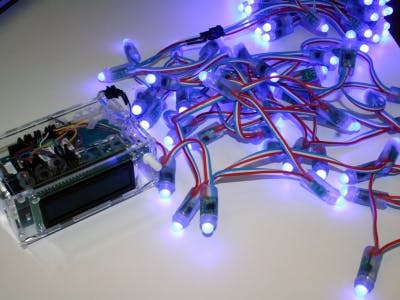 Using SMS messages to control LED color