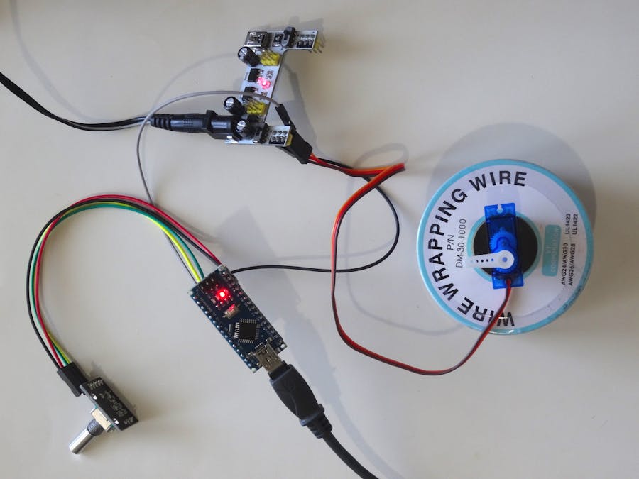 Arduino Nano and Visuino: Control Servo with Rotary Encoder