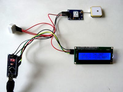 Arduino: GPS Display Location on I2C 2x16 LCD with Visuino