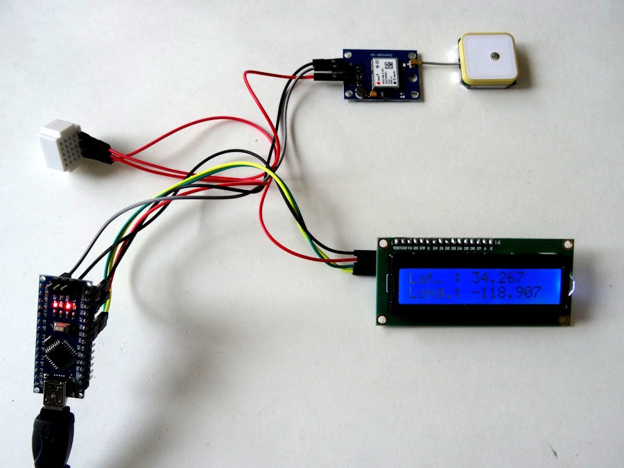 Arduino: GPS Display Location on I2C 2x16 LCD with Visuino