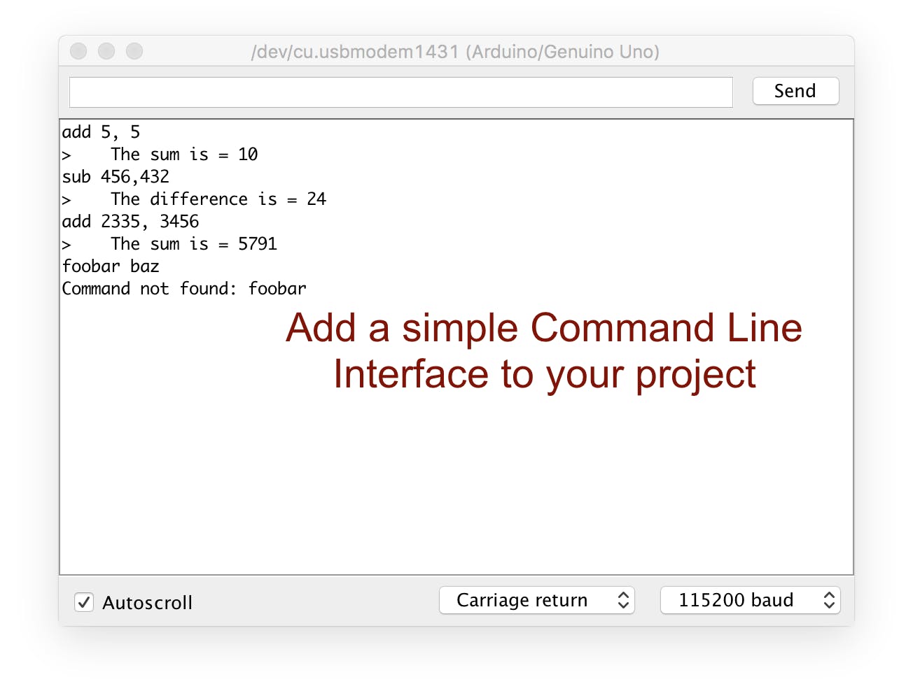 Simple Command Line Interface - Hackster.io