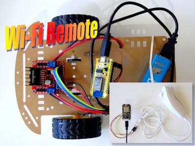 ESP8266 and Wii Nunchuck: WiFi Remote Control Car Robot
