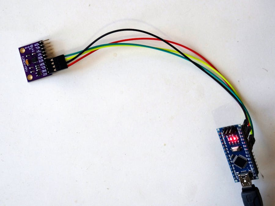 Arduino: Accelerometer Gyroscope Compass MPU9250 I2C Sensor