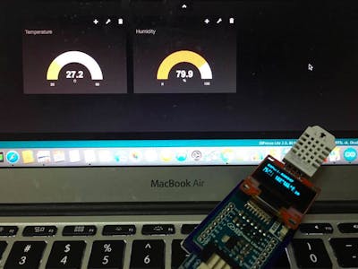 Quick Temperature & Humidity Dashboard With Freeboard