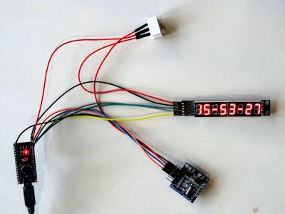7 Segment Display Clock with MAX7219 and DS1307 RTC