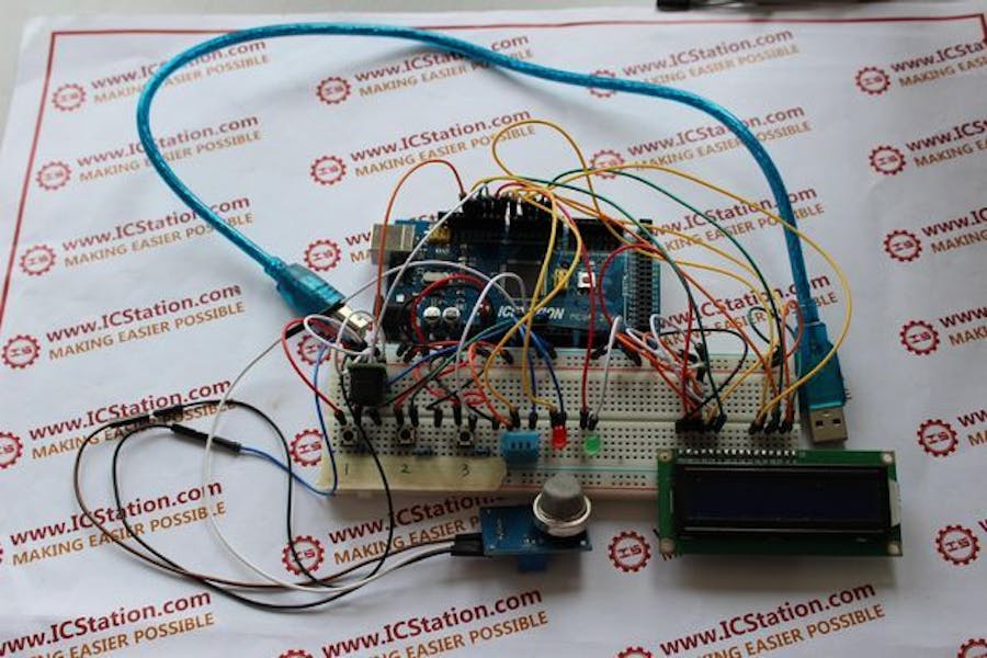 DIY Temperature & Humidity & Smoke Detector Alarm System