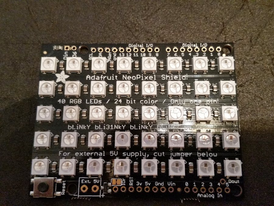 NeoPixel Shield with my Tessel