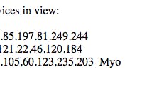BLE Device Display Server