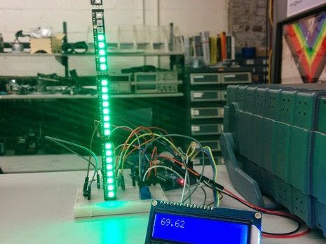 Indoor NeoPixel Thermometer