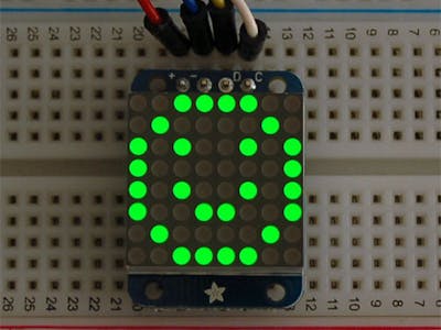 Tessel LED backpack-ht16k33 API