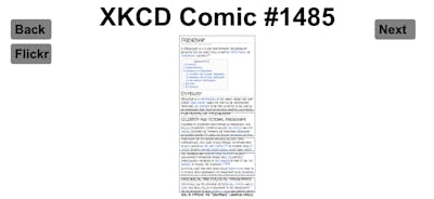 Flickr+XKCD API Calls Application