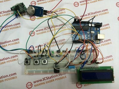 Human Body Infrared Smoke Temperature Alarm System