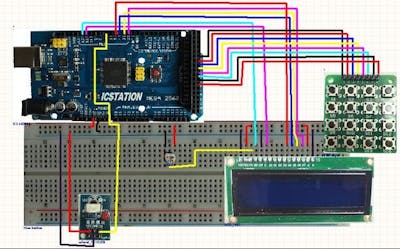 Infrared Matrix Password Input System with Arduino