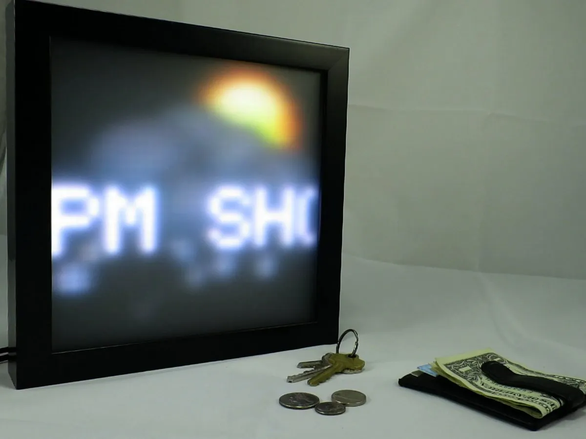 Connected LED Information Display - Hackster.io