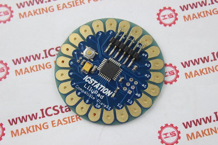 DIY Steps of ICStation Lilypad PCB Circuit Board Compatible 