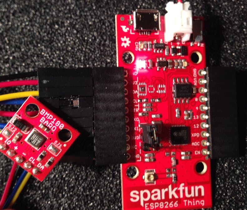 #ESP8266 - I2C sensor example with BMP180 that works!