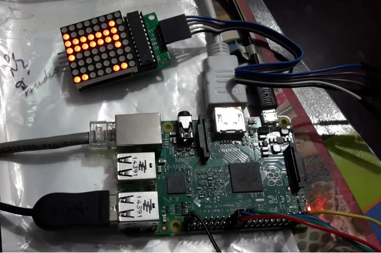 MAX7219 Interfacing with Raspberry PI 2 - Windows 10 - Hackster.io