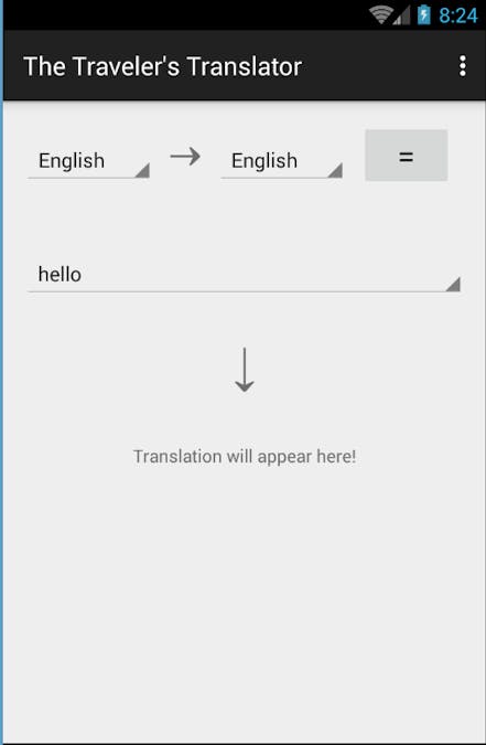 PRG01: The Traveler's Translator