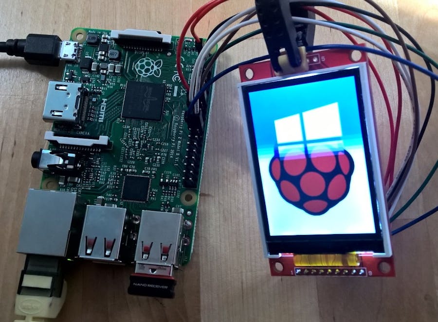 Windows 10 ILI9341 TFT LCD spi display