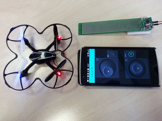 Control quadcopter from your phone in 30 minutes!