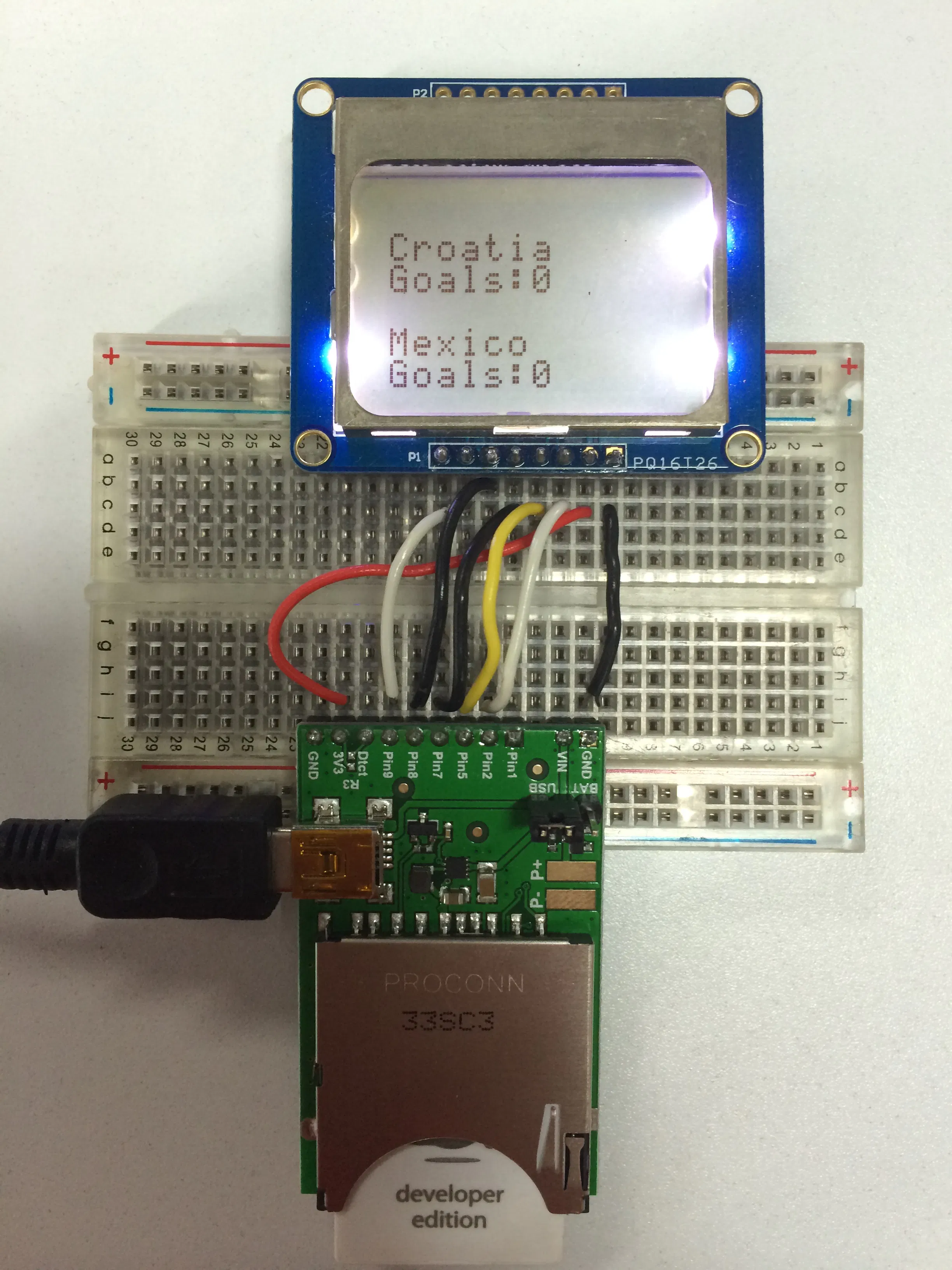 Electric Imp World Cup scoreboard - Hackster.io