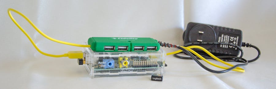 A Power Supply & Self Powered USB Hub for Raspberry Pi