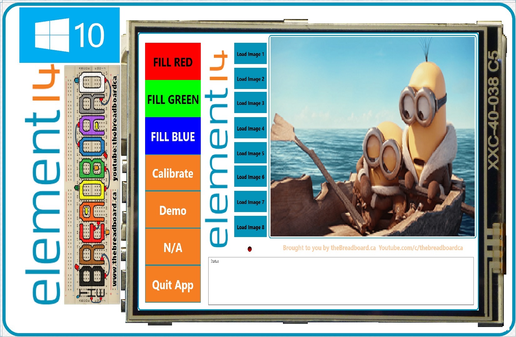 windows iot touch screen spi tft display quotation