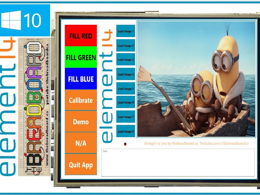 Raspberry Pi 2, 480*320 TFT LCD Displays Windows 10, SPI