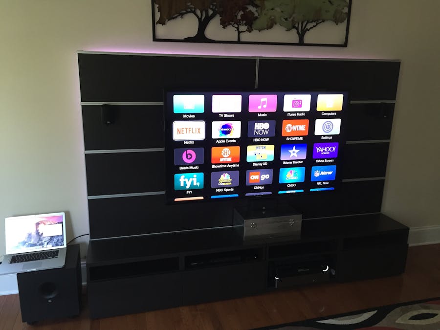 Awesome LED Entertainment Center