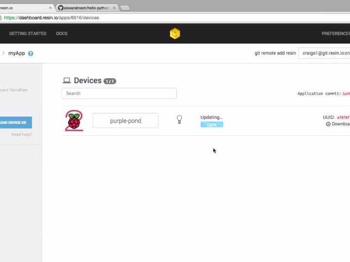 git + Docker + raspberry pi