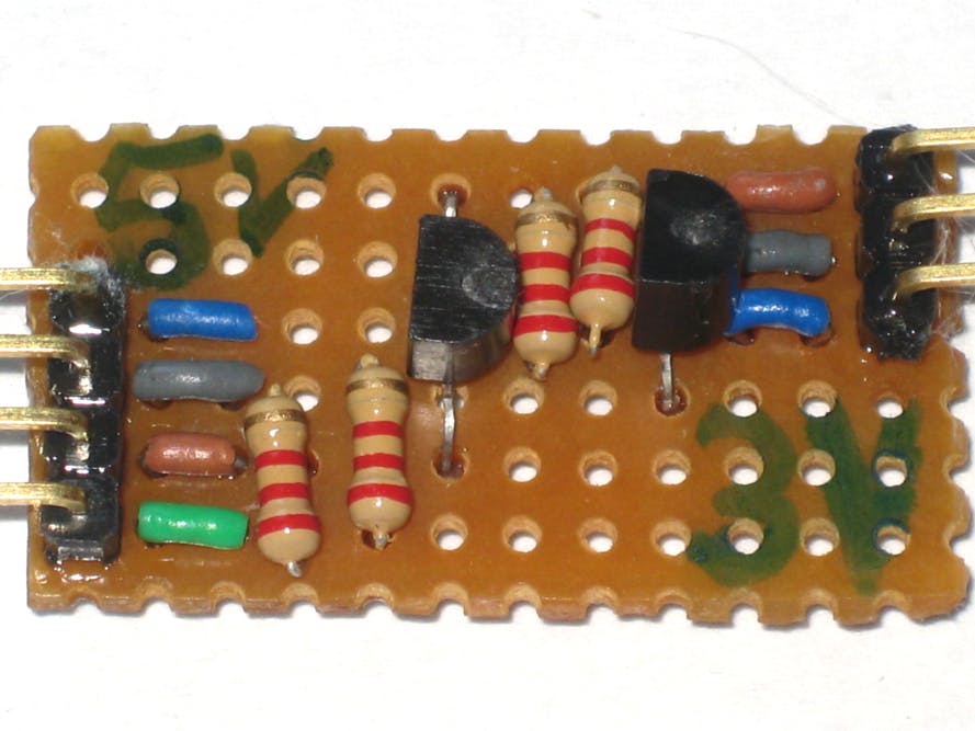 Stripboard I2C Logic Level Converter