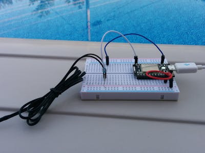 Pool temperature monitor