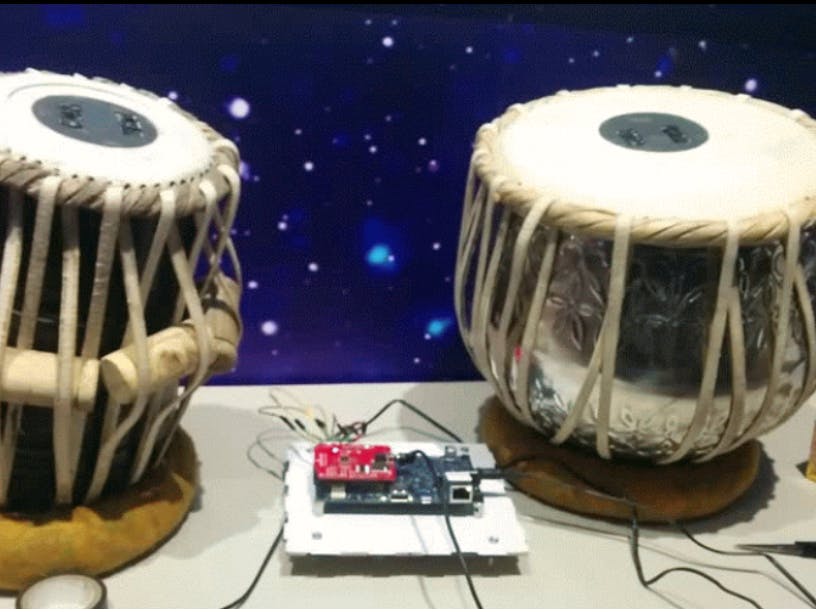 Virtual Tabla powered by Intel Galileo