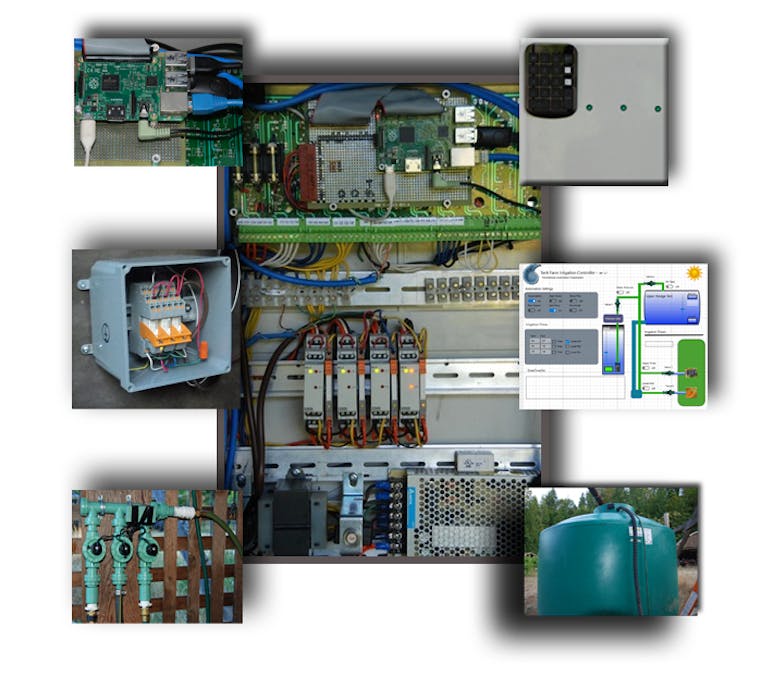 Tank Farm - Well and rain water irrigation controller