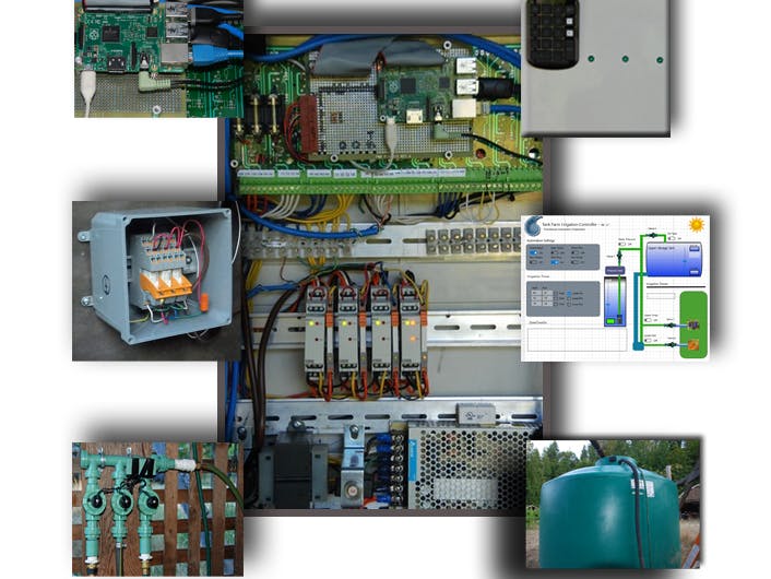 Tank Farm - Well and rain water irrigation controller