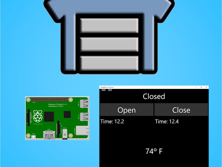 Garage Door powered by Win10, AllJoyn and Raspberry Pi