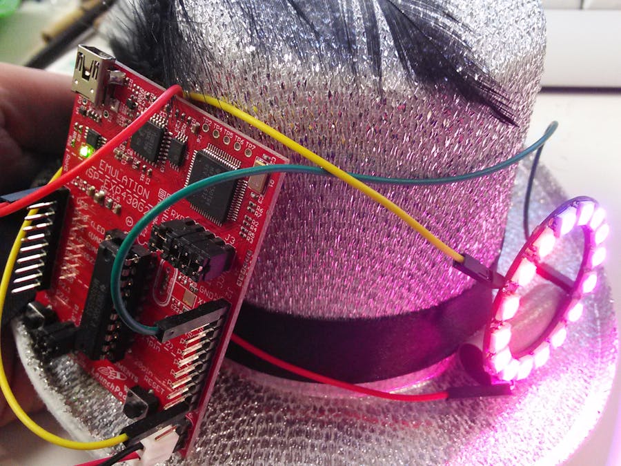 LED Hat with MSP430 and Neopixels