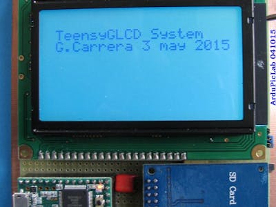 A 128x64 GLCD for Teensy 3.x