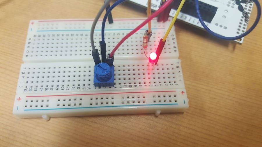 POT LED TI Launchpad