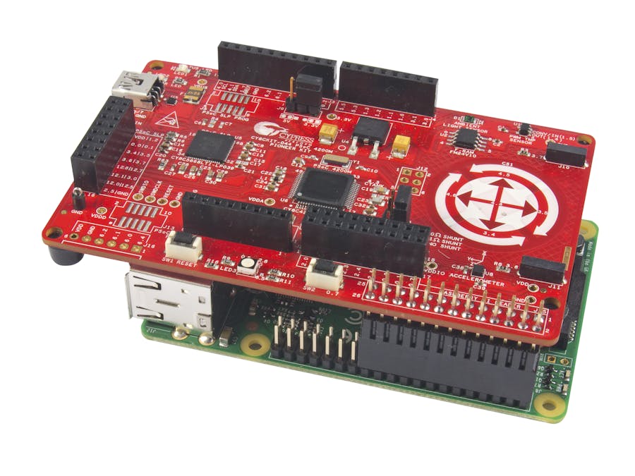 PSoC 4M + RasberryPi Sensor Hub