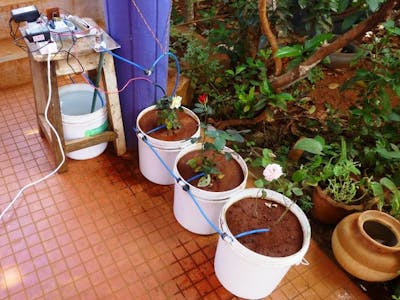Automated Watering of Potted Plants with Intel Edison