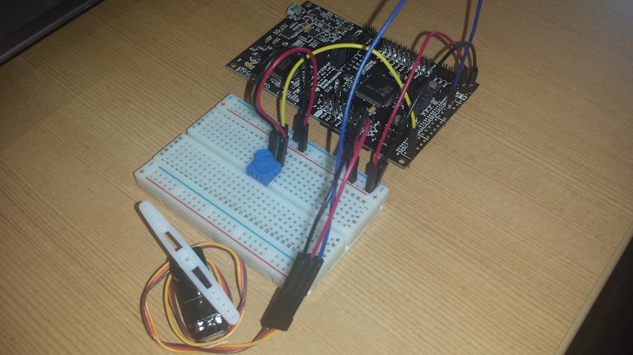 Controlling SERVO with POTENTIOMETER
