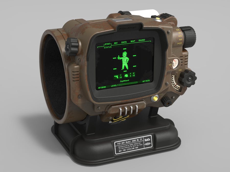 Functional Pip-boy 3000 Mk4 from Fallout 4