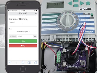 Hunter Sprinkler Wifi Remote Control Hackster Io