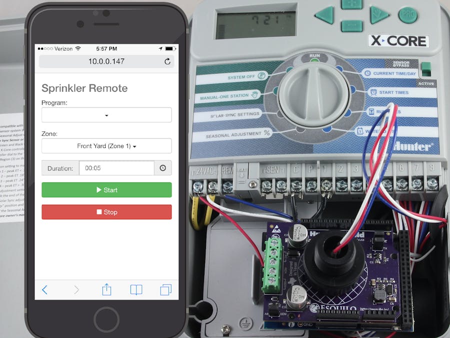 Hunter Sprinkler WiFi Remote Control