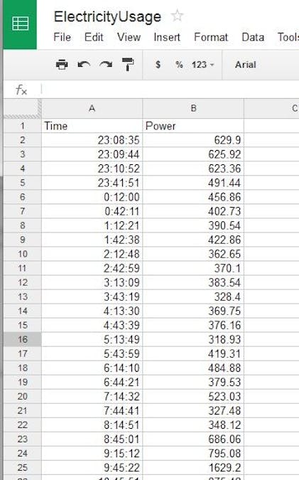 Yun based Electricity Monitor with Cloud Support / Temboo